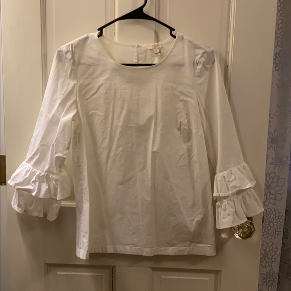 Long sleeve shirt with bell sleeves